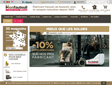 Tablet Screenshot of monfauteuil.com